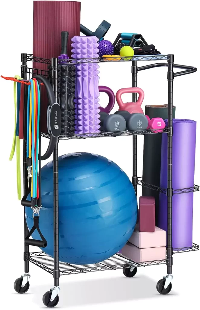 FHXZH Home Gym Workout Equipment Storage Rack